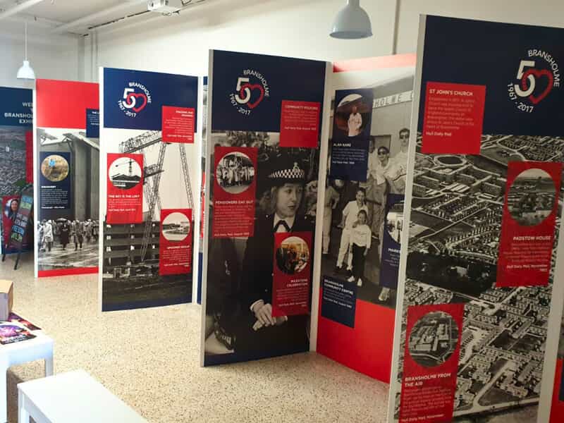 An image of the interior signage, including images and informational paragraphs.